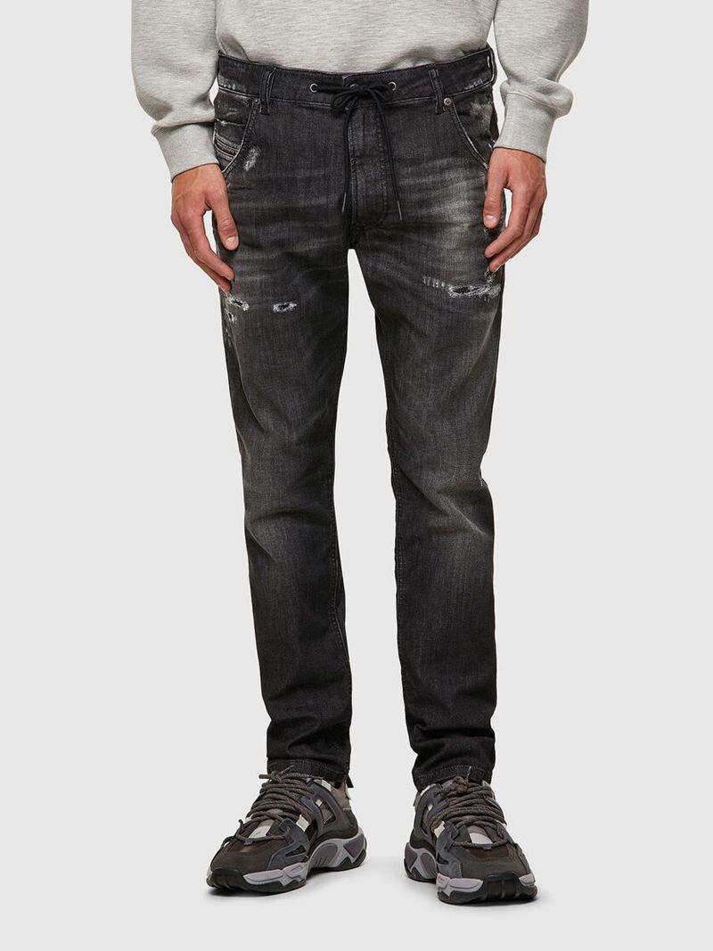 Joggjeans Diesel Krooley Tapered 09b53 Homem - Pretas/Cinzentas Escuro SIKET-3941